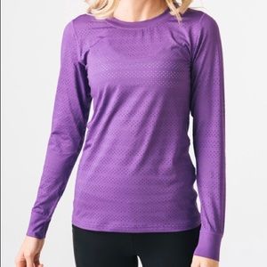 💜Zyia Chill Purple Long Sleeve Tee